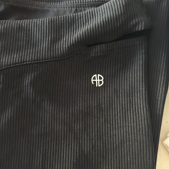 Anine Bing Aimee Ribbed Leggings Size Small - Picture 5 of 7